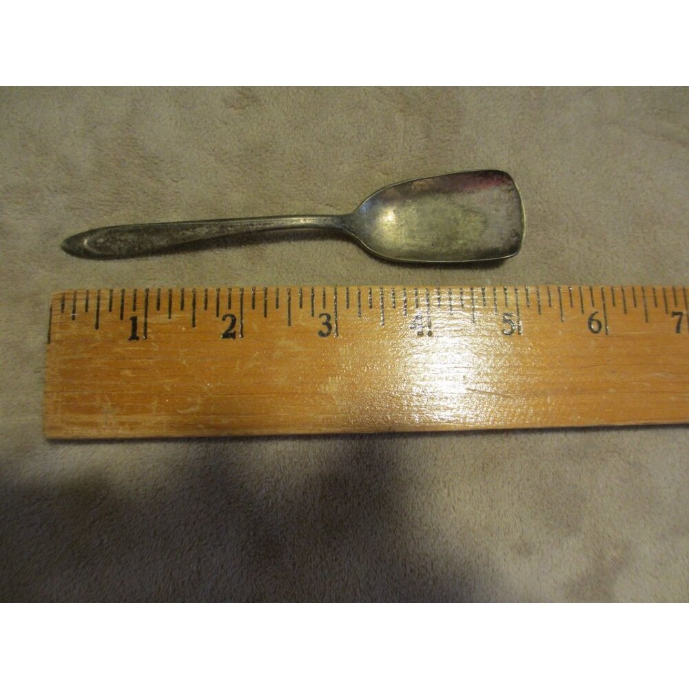 Vintage Oneida Community Plate Demitasse Spoon Silver-Plated 4.5" Collectible Fl